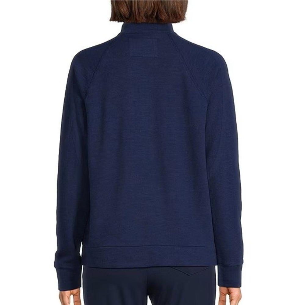 Lilly Pulitzer Luxletic Ashlee Half-Zip Pullover Low Tide Navy Women's L NWOT - Picture 3 of 11